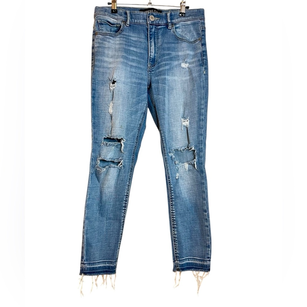 Express High Rise Performance Stretch Cropped Leg… - image 1